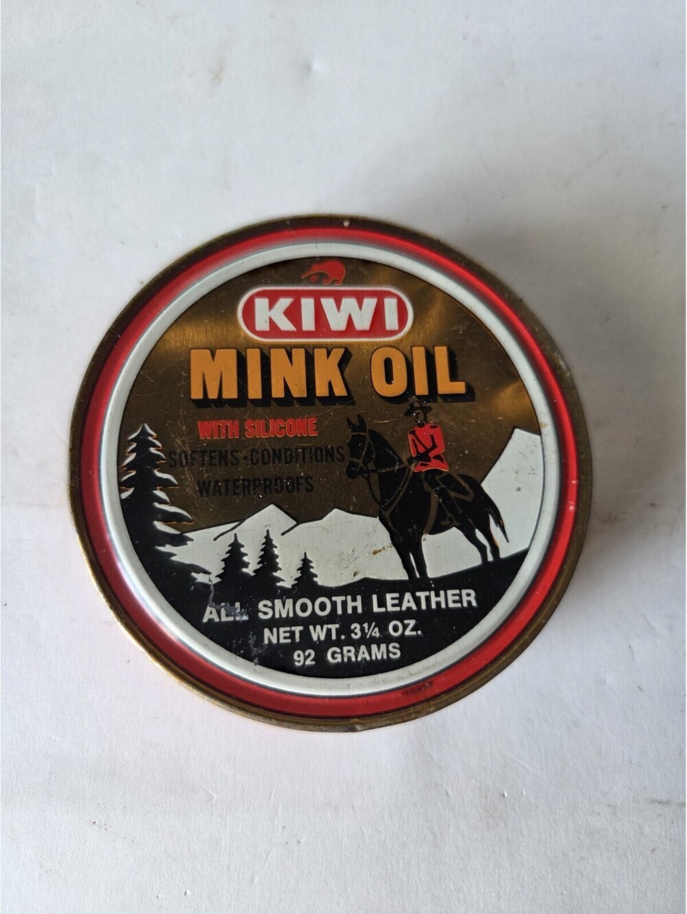 KIWI MINK OIL WITH SILICONE TIN EMPTY A6